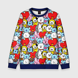 Свитшот детский BT21 BTS, цвет: 3D-синий