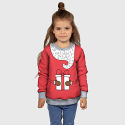 Свитшот детский Дед мороз, цвет: 3D-меланж — фото 2