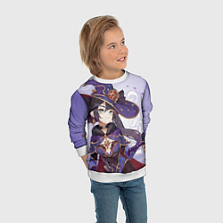 Свитшот детский GENSHIN IMPACT, МОНА, цвет: 3D-белый — фото 2
