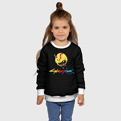 Свитшот детский Cyberpunk 2077, цвет: 3D-белый — фото 2