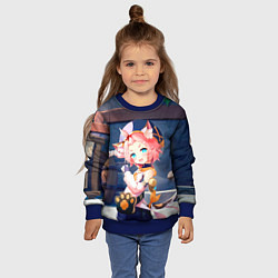 Свитшот детский GENSHIN IMPACT, цвет: 3D-синий — фото 2