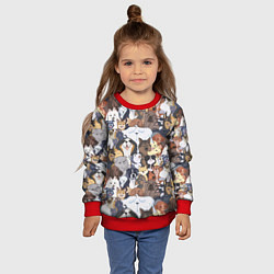Свитшот детский Dogs, цвет: 3D-красный — фото 2