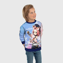 Свитшот детский Genshin Impact, цвет: 3D-синий — фото 2