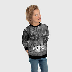 Свитшот детский Metro Exodus, цвет: 3D-черный — фото 2