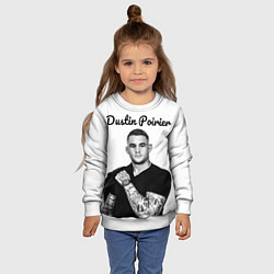 Свитшот детский Dustin Poirier, цвет: 3D-белый — фото 2