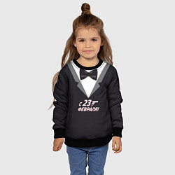 Свитшот детский Агент 007, цвет: 3D-черный — фото 2