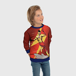 Свитшот детский Kid Flash, цвет: 3D-синий — фото 2