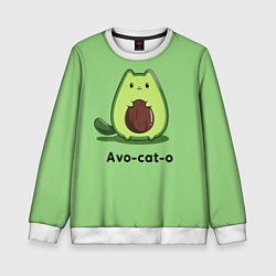 Свитшот детский Avo - cat - o, цвет: 3D-белый