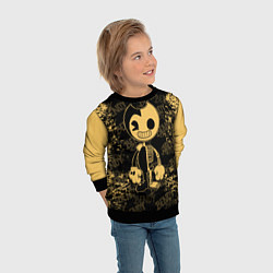 Свитшот детский Bendy And The Ink Machine краска, цвет: 3D-черный — фото 2