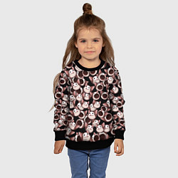 Свитшот детский Popping cats, цвет: 3D-черный — фото 2