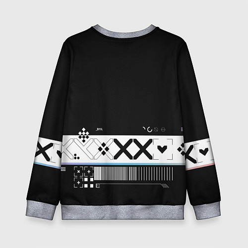 Детский свитшот Desert Eagle: Printstream Black / 3D-Меланж – фото 2