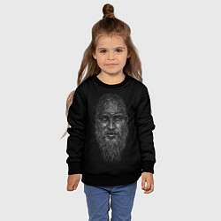 Свитшот детский Ragnar Lodbrok, цвет: 3D-черный — фото 2