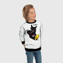 Свитшот детский Little Nightmares 2 тень, цвет: 3D-черный — фото 2