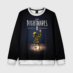 Свитшот детский Little Nightmares 2 пламя, цвет: 3D-белый