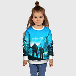 Свитшот детский Вальгала, цвет: 3D-белый — фото 2