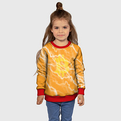 Свитшот детский Bitcoin, цвет: 3D-красный — фото 2