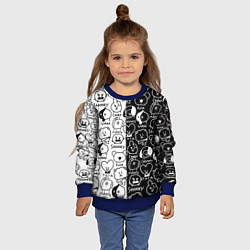 Свитшот детский BTS BT21, цвет: 3D-синий — фото 2