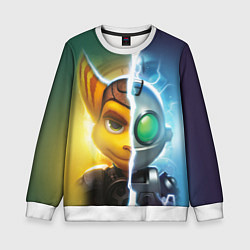 Свитшот детский Рэтчет и Кланr, цвет: 3D-белый