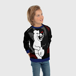 Свитшот детский MONOKUMA МОНОКУМА DANGANRO, цвет: 3D-синий — фото 2