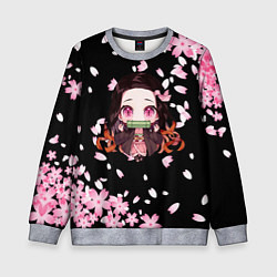 Свитшот детский NEZUKO НЕЗУКО, цвет: 3D-меланж