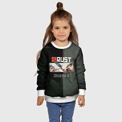 Свитшот детский Rust Мамкин Рейдер Раст, цвет: 3D-белый — фото 2