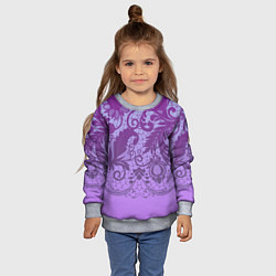 Свитшот детский Кружево, цвет: 3D-меланж — фото 2
