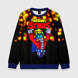 Свитшот детский Brawl StarsStu, цвет: 3D-синий