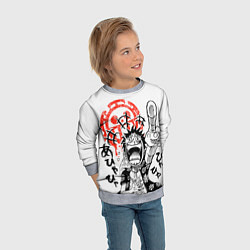Свитшот детский One Piece, цвет: 3D-меланж — фото 2
