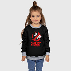 Свитшот детский Чернильный Бенди, цвет: 3D-меланж — фото 2