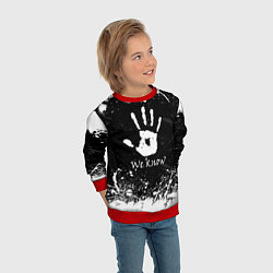 Свитшот детский WE KNOW TES, цвет: 3D-красный — фото 2