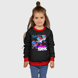Свитшот детский Friday Night Funkin, цвет: 3D-красный — фото 2