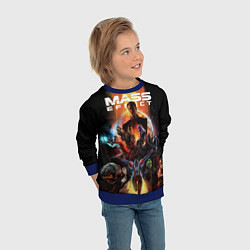 Свитшот детский Mass effect, цвет: 3D-синий — фото 2