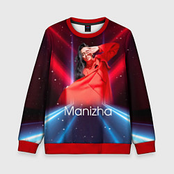 Свитшот детский Манижа Manizha, цвет: 3D-красный