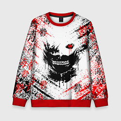 Свитшот детский ТОКИЙСКИЙ ГУЛЬ КЕН КАНЕКИ, цвет: 3D-красный