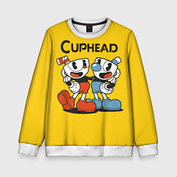 Свитшот детский CUPHEAD, цвет: 3D-белый