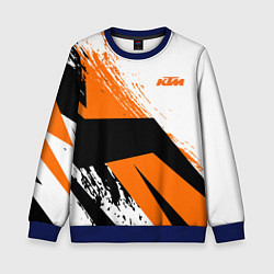 Свитшот детский KTM КТМ Z, цвет: 3D-синий
