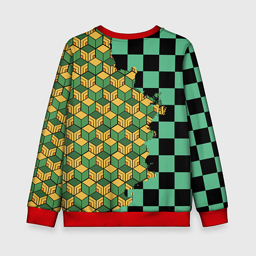 Детский свитшот ТАНДЖИРО И ТОМИОКА / 3D-Красный – фото 2