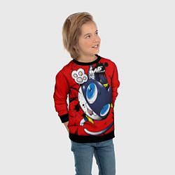 Свитшот детский Персона 5, цвет: 3D-черный — фото 2