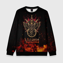 Детский свитшот Valheim символ черепа