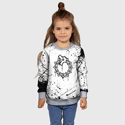 Свитшот детский МЕЛИОДАС 7 СМЕРТНЫХ ГРЕХОВ, цвет: 3D-меланж — фото 2