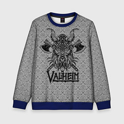 Свитшот детский Valheim Viking dark, цвет: 3D-синий