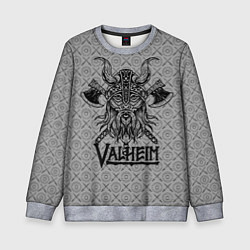 Свитшот детский Valheim Viking dark, цвет: 3D-меланж
