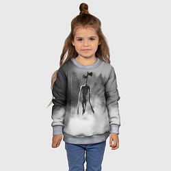 Свитшот детский Сиреноголовый в Лесу, цвет: 3D-меланж — фото 2