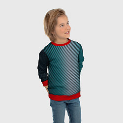 Свитшот детский Carbon Blue, цвет: 3D-красный — фото 2