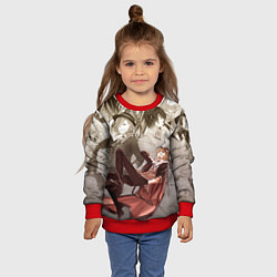 Свитшот детский Чуя Накахара, цвет: 3D-красный — фото 2