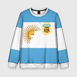 Свитшот детский Сборная Аргентины, цвет: 3D-белый