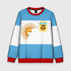 Свитшот детский Сборная Аргентины, цвет: 3D-красный