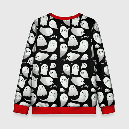 Детский свитшот Boo Привидения / 3D-Красный – фото 2