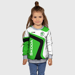 Свитшот детский Skoda, цвет: 3D-меланж — фото 2