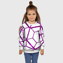 Свитшот детский Hexagon, цвет: 3D-белый — фото 2